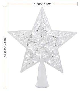 Foto 4 | Foto 4 | Decoración De Navidad Xtellar Luz Led De Estrella Del Árbol Navidad