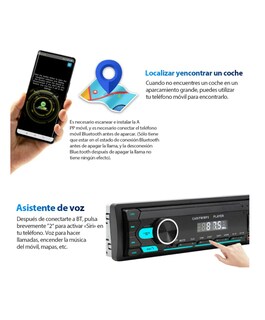 Foto 3 | Foto 3 | Autoestéreo Reproductor Mp3 Usb Bt Radio Fm Aux Posicionable