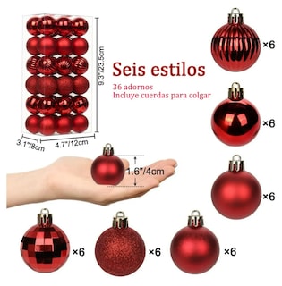 Foto 3 | Foto 3 | Esferas Navideñas Xtellar 36 Piezas
