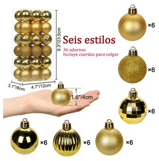 Foto 3 | Foto 3 | Esferas Navideñas Xtellar 36 Piezas