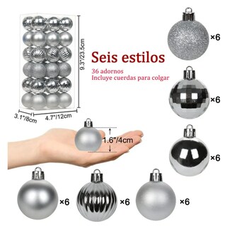 Foto 2 | Foto 2 | Esferas Navideñas Xtellar 36 Piezas