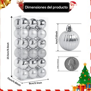 Foto 2 | Foto 2 | Esferas Navideñas Xtellar 36 Piezas