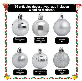 Foto 3 | Foto 3 | Esferas Navideñas Xtellar 36 Piezas