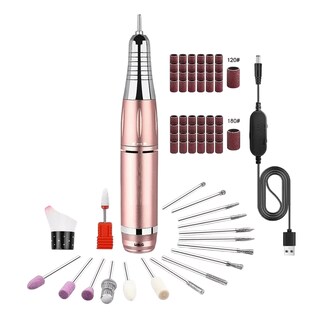 Foto 1 | Foto 1 | Pulidor Lab.g Esmeril Taladro para Uñas Acrilicas 35000rpm( 68pcs) Rosa