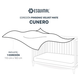 Foto 6 | Foto 6 | Edredón Ligero Para Cuna Bebé Esquimal Pinsonic Velvet Doble Vista Rosa