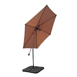 Sombrilla De Jardín Altura Ajustable 2.6 Metros Para Terraza Alberca Y Exteriores Estructura De Acero Con Manivela Sypha