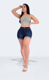 Foto 4 | Foto 4 | Short Mezclilla Mujer Dama Colombiano Sea Brazil