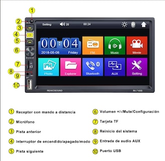 Foto 3 | Foto 3 | Autoestéreo Pantalla 7 Pulgadas 1