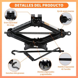 Foto 2 | Foto 2 | Gato Mecánico Belug De Tijera 1500 Kg Negro