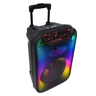 Foto 5 | Foto 5 | Bocina Bluetooth Recargable 12″ Con Luz Led Y Micrófono Alámbrico