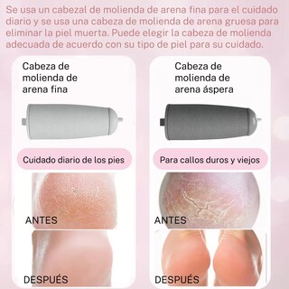 Foto 2 | Foto 2 | ''aparato De Pedicura Eléctrico Con Papel De Lija Para Pies Blanco ''