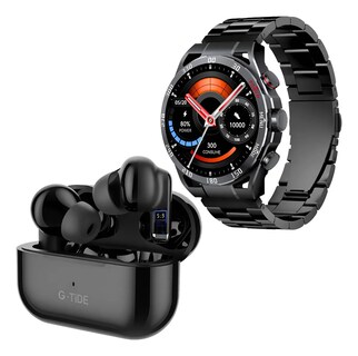 Foto 1 | Foto 1 | Bundle Smartwatch Gtr Filwans Negro + Audifonos G-tide L22 Negro