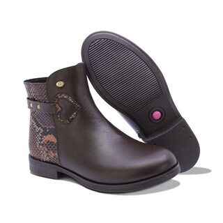 Foto 6 | Foto 6 | Bota Coqueta Para Niña De Piel Color Café Canuta Con Cierre