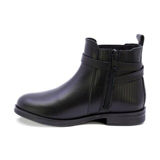 Foto 5 | Foto 5 | Bota Coqueta Para Niña De Piel Color Negro Canuta Con Tiras Decorativas