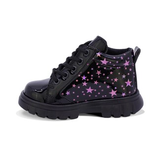 Foto 5 | Foto 5 | Botita Coqueta Para Niña En Charol Color Negro Thunder Con Estampado De Estrellas