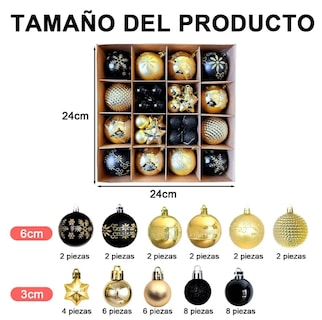 Foto 2 | Foto 2 | 44 Esferas De Navidad Xtellar Decoradas Adornos Para Arbol Navideño