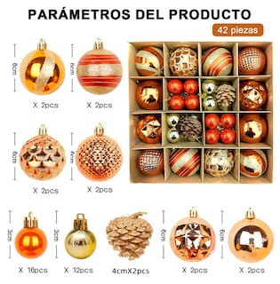 Foto 2 | Foto 2 | 44 Esferas De Navidad Decoradas Adornos Para Arbol Navideño