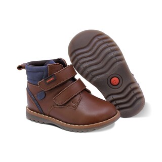 Foto 6 | Foto 6 | Botita Audaz Para Niño De Piel Color Café Claro Rondy Con Doble Tira De Contacto