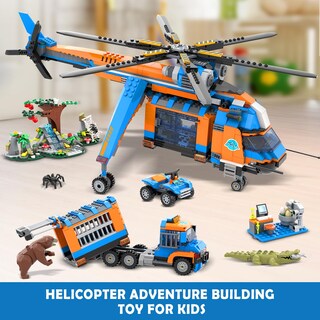 Foto 6 | Foto 6 | Juguete De Construcción Cubimana City Jungle Adventurer Helicóptero 1356pc - Venta Internacional.