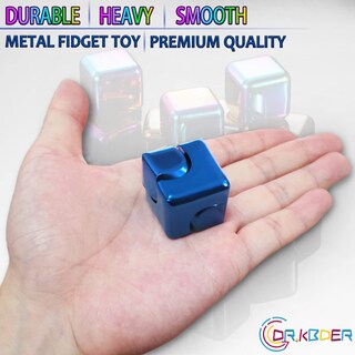 Foto 3 | Foto 3 | Fidget Spinner Cube Dr.kbder - Hígeta Metálica Para Adultos Color Azul - Venta Internacional.