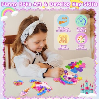 Foto 3 | Foto 3 | Kit De Manualidades Alagoo Poke In Craft Unicorn Diy Para Niños De 4 A 9 Años - Venta Internacional.