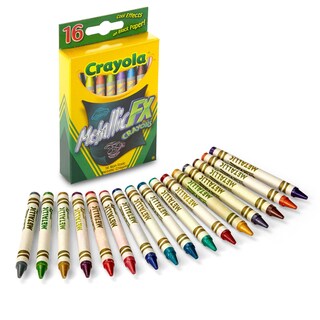 Foto 1 | Foto 1 | Crayones Metálicos Crayola De 16 Unidades Para Colorear Y Dibujar A Partir De 3 - Venta Internacional.