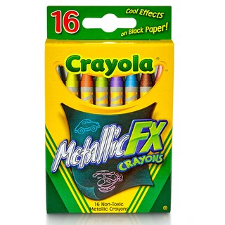 Foto 3 | Foto 3 | Crayones Metálicos Crayola De 16 Unidades Para Colorear Y Dibujar A Partir De 3 - Venta Internacional.