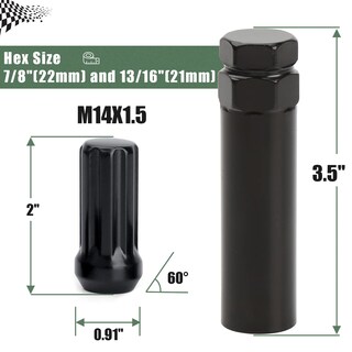 Foto 2 | Foto 2 | Glorificador Lug Nuts M14x1.5 32 Piezas Para F150 F250 F350 Silverado - Venta Internacional.