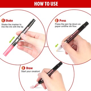 Foto 7 | Foto 7 | Set De Bolígrafos Outline Banral Double Line 36 Colores Para Manualidades - Venta Internacional.