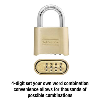 Foto 3 | Foto 3 | Padlock Master Lock 175dwd Configura Tu Propia Combinación De Letras - Venta Internacional.