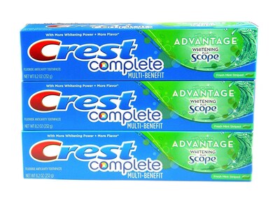 Foto 1 | Foto 1 | Pasta De Dientes Crest Complete Multi-benefit Whitening 240 Ml X3 - Venta Internacional.