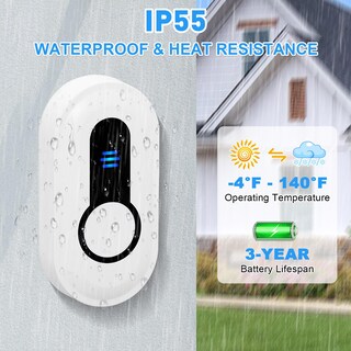 Foto 7 | Foto 7 | Timbre Inalámbrico Sanjie Con Led Vibratorio Que Funciona Con Pilas - Venta Internacional.