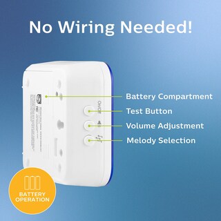 Foto 3 | Foto 3 | Kit De Timbre Inalámbrico Philips Des3140w/27 150 M Blanco - Venta Internacional.