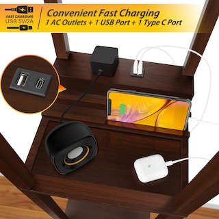 Foto 2 | Foto 2 | Lámpara De Estante 3 En 1 Lamp Shine Hai Con Usb C Y Toma De Corriente - Venta Internacional.