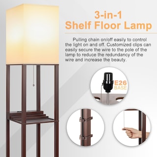 Foto 7 | Foto 7 | Lámpara De Estante 3 En 1 Lamp Shine Hai Con Usb C Y Toma De Corriente - Venta Internacional.