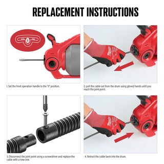 Foto 5 | Foto 5 | Cable Sinfín De Drenaje Populo De 25 Pies Reemplazable Para Cadl-2004 Pedc-23 - Venta Internacional.