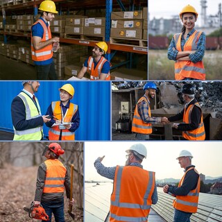 Foto 7 | Foto 7 | Chaleco De Seguridad Xpcare Hi Vis Reflectante Con Bolsillos Naranja - Venta Internacional.