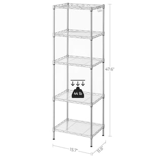 Foto 5 | Foto 5 | Storage Shelves Songmics - Estantería De Alambre De 5 Niveles Color Plateado - Venta Internacional.