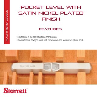 Foto 2 | Foto 2 | Pocket Level Starrett 135 A 2 5 Cm Con Vial Principal Níquel Satinado - Venta Internacional.