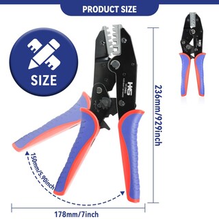 Foto 5 | Foto 5 | Herramienta De Crimpado Hks Yf-04bs Para Terminales De Barril Abierto No Aislados - Venta Internacional.