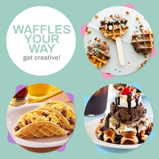 Foto 6 | Foto 6 | Máquina Para Hacer Gofres Elite Gourmet Ewm013m# Eléctrica De 5 Pulgadas Color Menta - Venta Internacional.