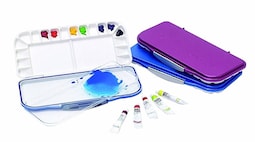 Paleta De Acuarela Mijello Airtight De 18 Casillas Fucsia - Venta Internacional.