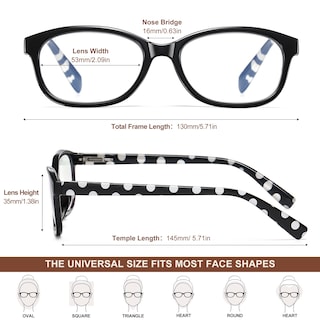 Foto 5 | Foto 5 | Gafas De Lectura Eyeguard Con Lunares A La Moda Para Mujer 4 Unidades Con Funda - Venta Internacional.