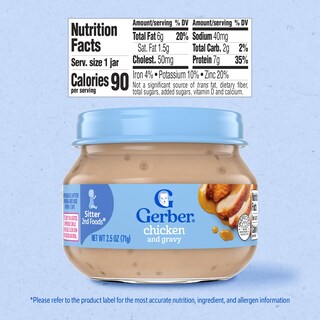 Foto 7 | Foto 7 | Tarro Para Pollo Y Salsa Gerber Stage 2 De Baby Food Paquete De 10 - Venta Internacional.