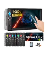 Estereo De Pantalla Con Bluetooth Fm Usb Aux Y Cámara Para Carro Reproductor Multimedia Auto