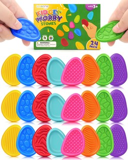 Foto 1 | Foto 1 | Piedra Sensorial Lesong De Fidget Toys Para Niños Paquete De 24 Con Texturas - Venta Internacional.