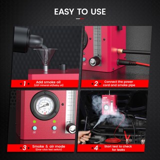 Foto 6 | Foto 6 | Máquina De Humo Ancel S3000-us Automotive Con Compresor Y Manómetro - Venta Internacional.