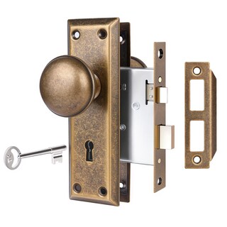 Foto 1 | Foto 1 | Juego De Cerraduras De Embutir Newliplace Para Puertas Interiores Con Pomos Vintage - Venta Internacional.