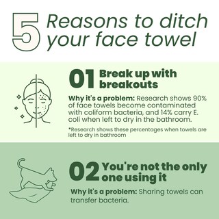 Foto 2 | Foto 2 | Toallas Clean Skin Club Clean Towels Xl Biodegradables (50 Unidades) En Caja - Venta Internacional.