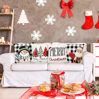 Foto 3 | Foto 3 | ''4 Cojines Navideños Funda De Cojin Almohada Navideña 45x45cm Falalala ''